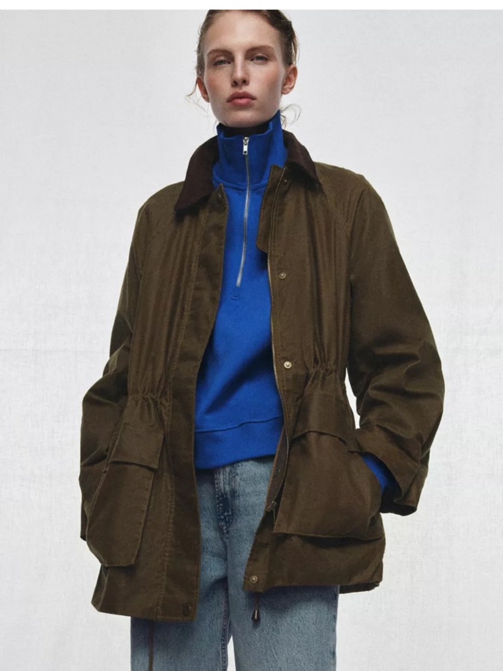 Zara Olive Green Jacket NWT